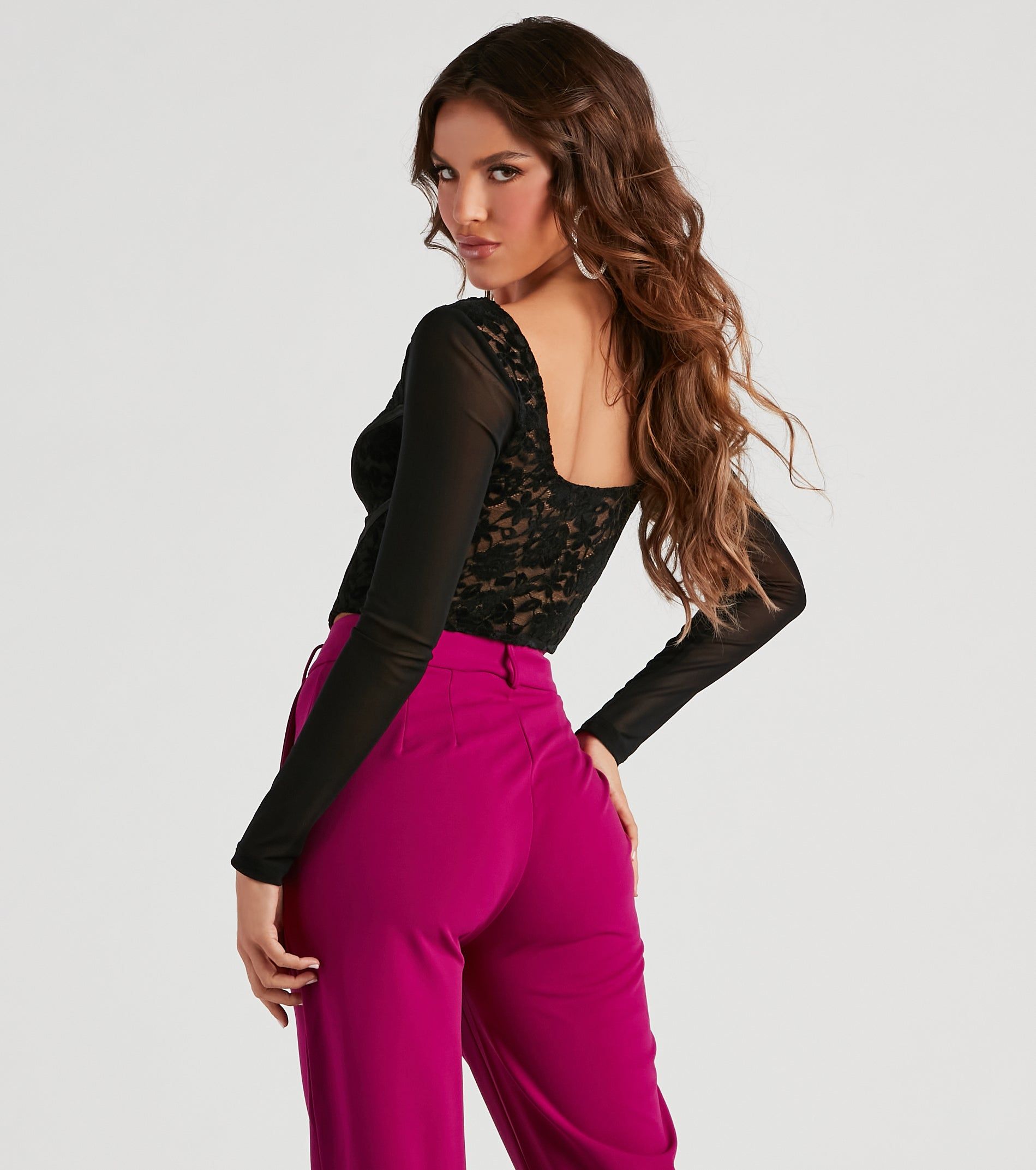 Chic Majesty Floral Lace Bustier sold by Windsor product image thumbnail 2