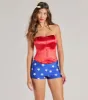 Lady Justice Star Print Hot Shorts sold by Windsor