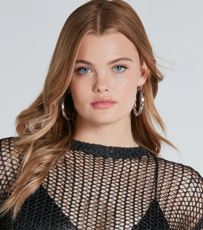 All Fun And Games Braided Hoop Earrings sold by Windsor