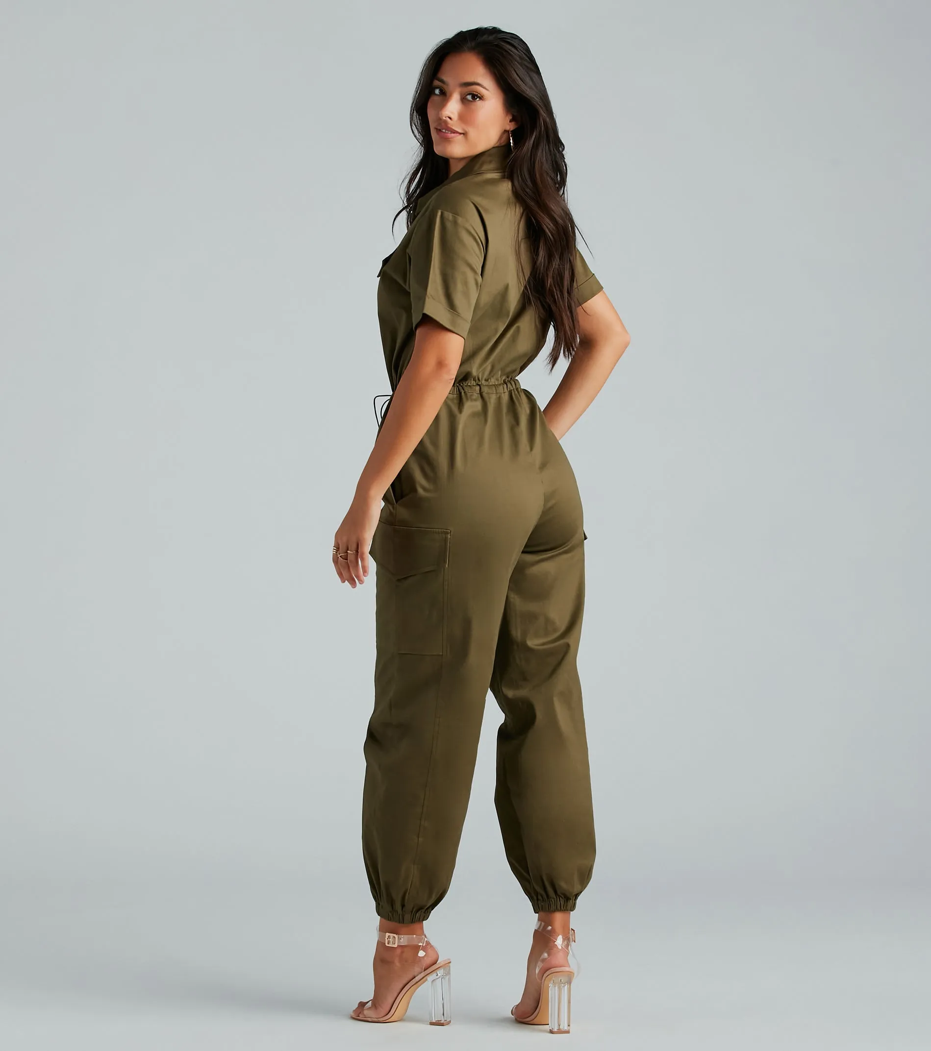 Everyday Utility Cargo Jogger Jumpsuit sold by Windsor product image thumbnail 2