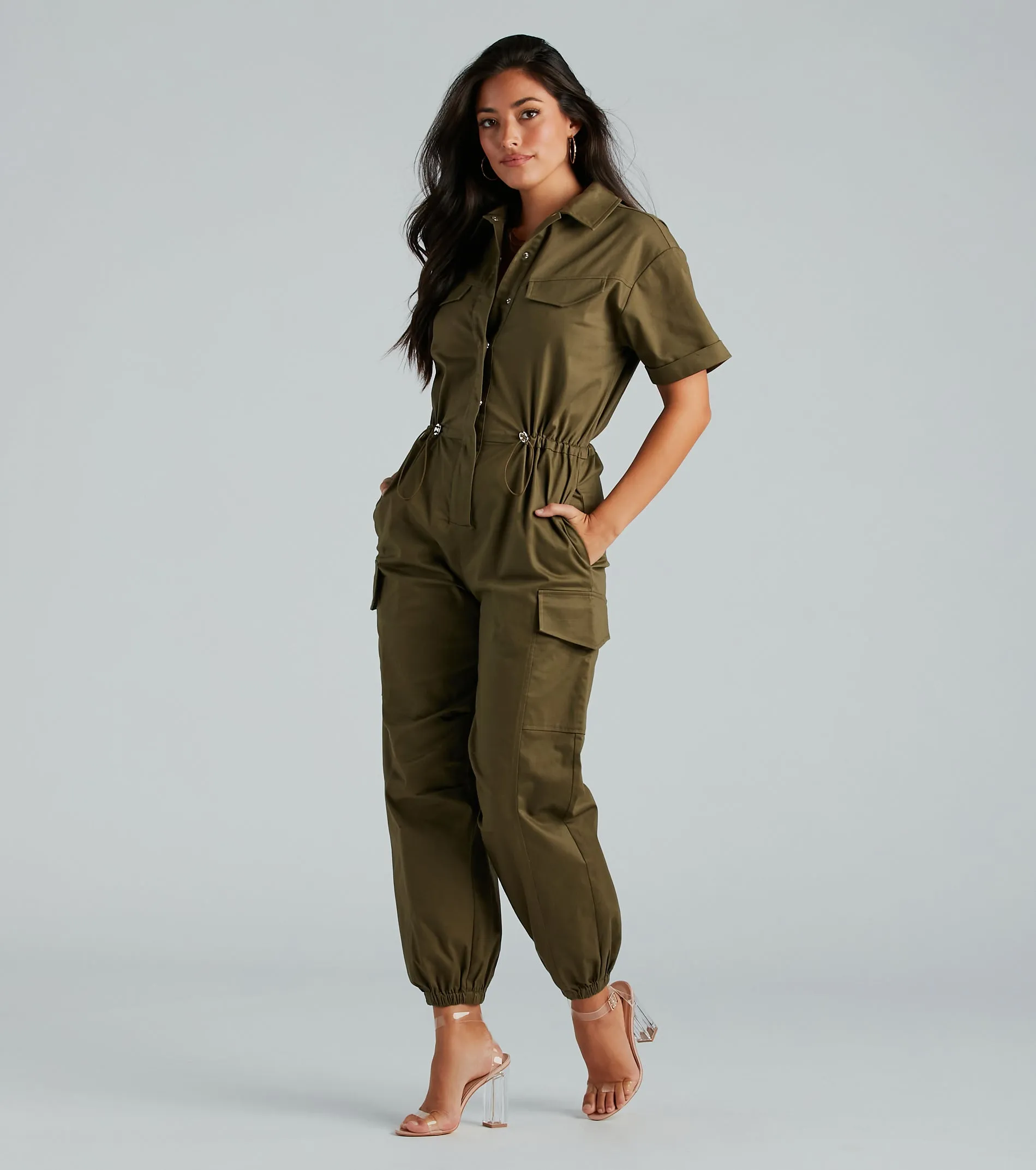 Everyday Utility Cargo Jogger Jumpsuit sold by Windsor
