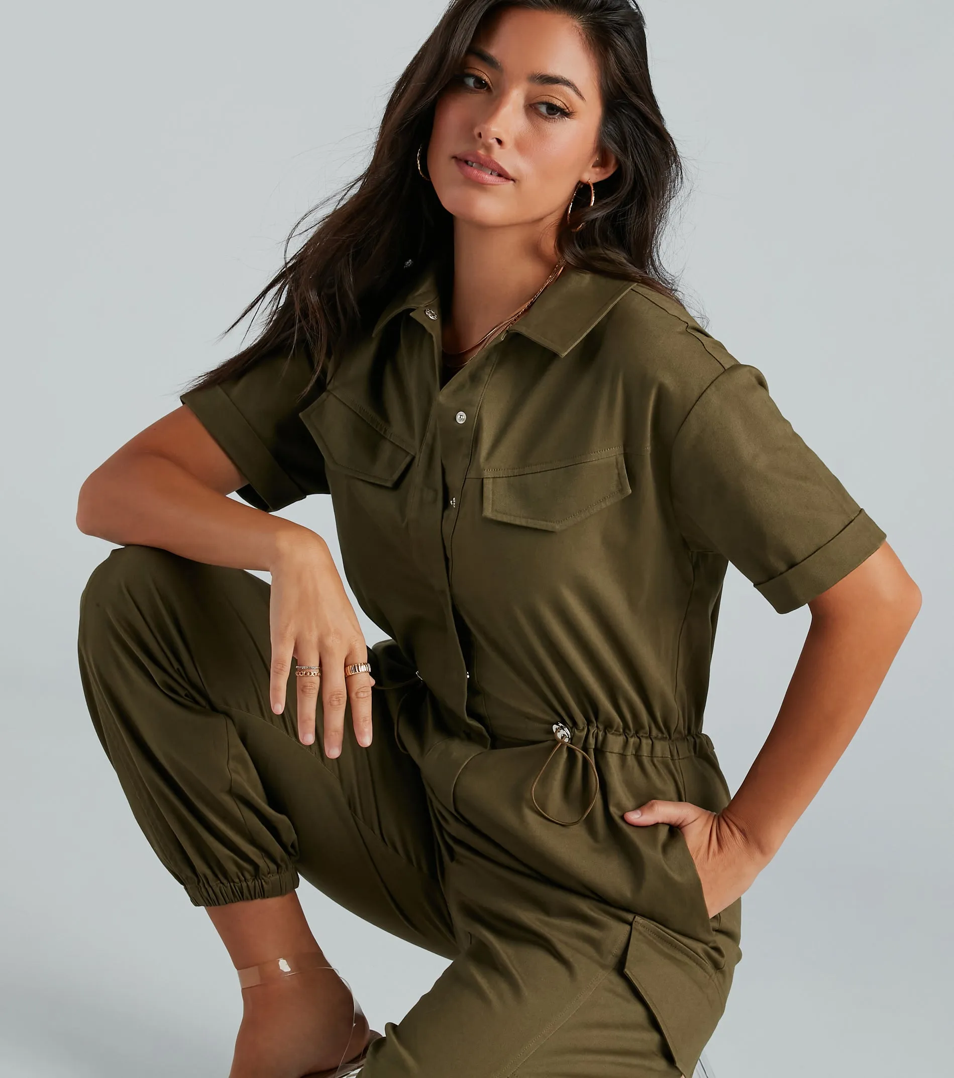 Everyday Utility Cargo Jogger Jumpsuit sold by Windsor product image thumbnail 3