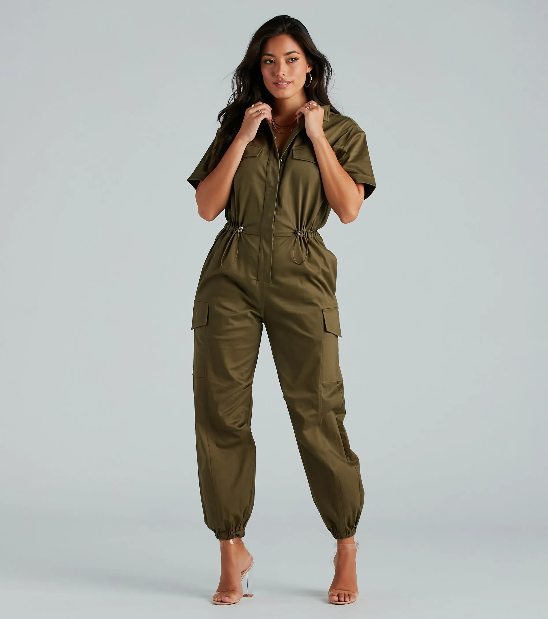 Everyday Utility Cargo Jogger Jumpsuit sold by Windsor product image thumbnail 4