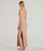 Fall Into Fashion Crew Neck Open Back Maxi Dress sold by Windsor