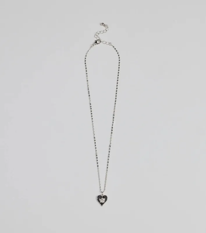 Adorable Vibe Angel Heart Charm Necklace sold by Windsor