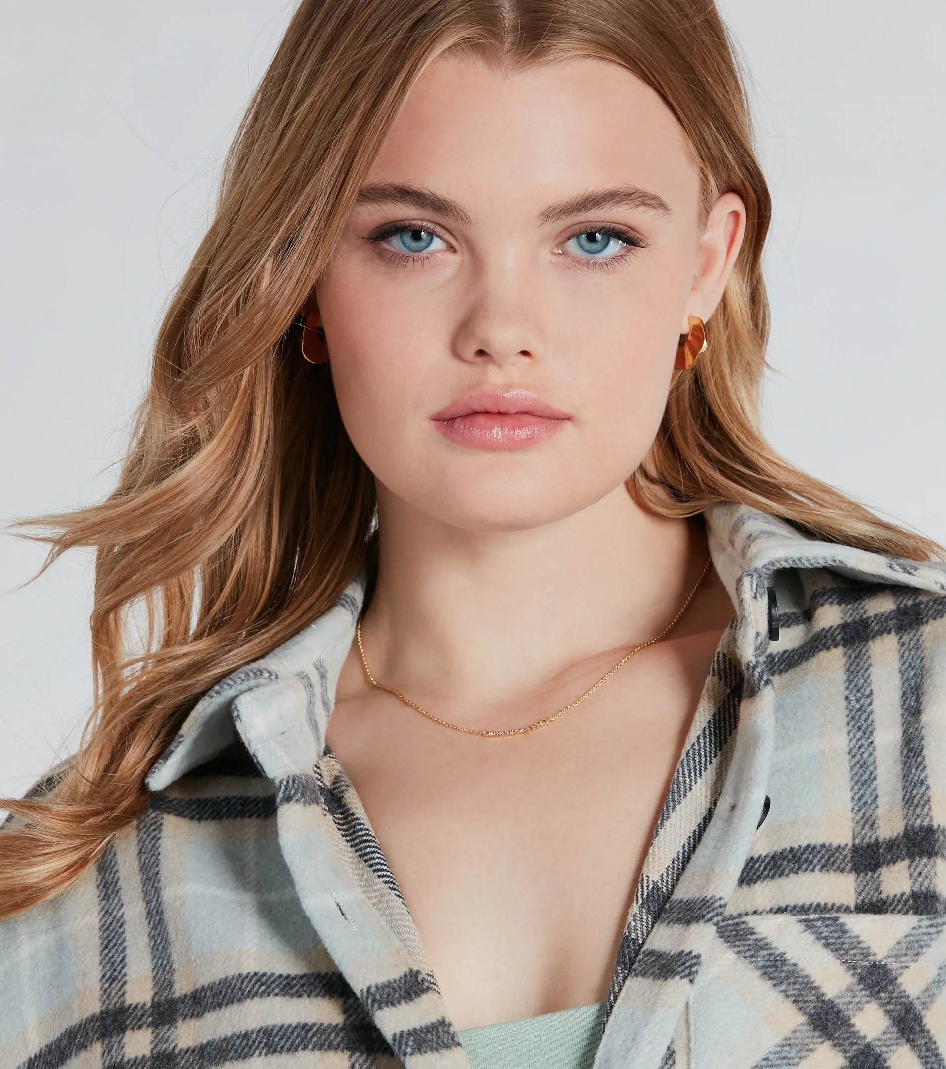 Dainty Bliss 14K Gold Plated Cubic Zirconia Chain Necklace sold by Windsor product image thumbnail 2