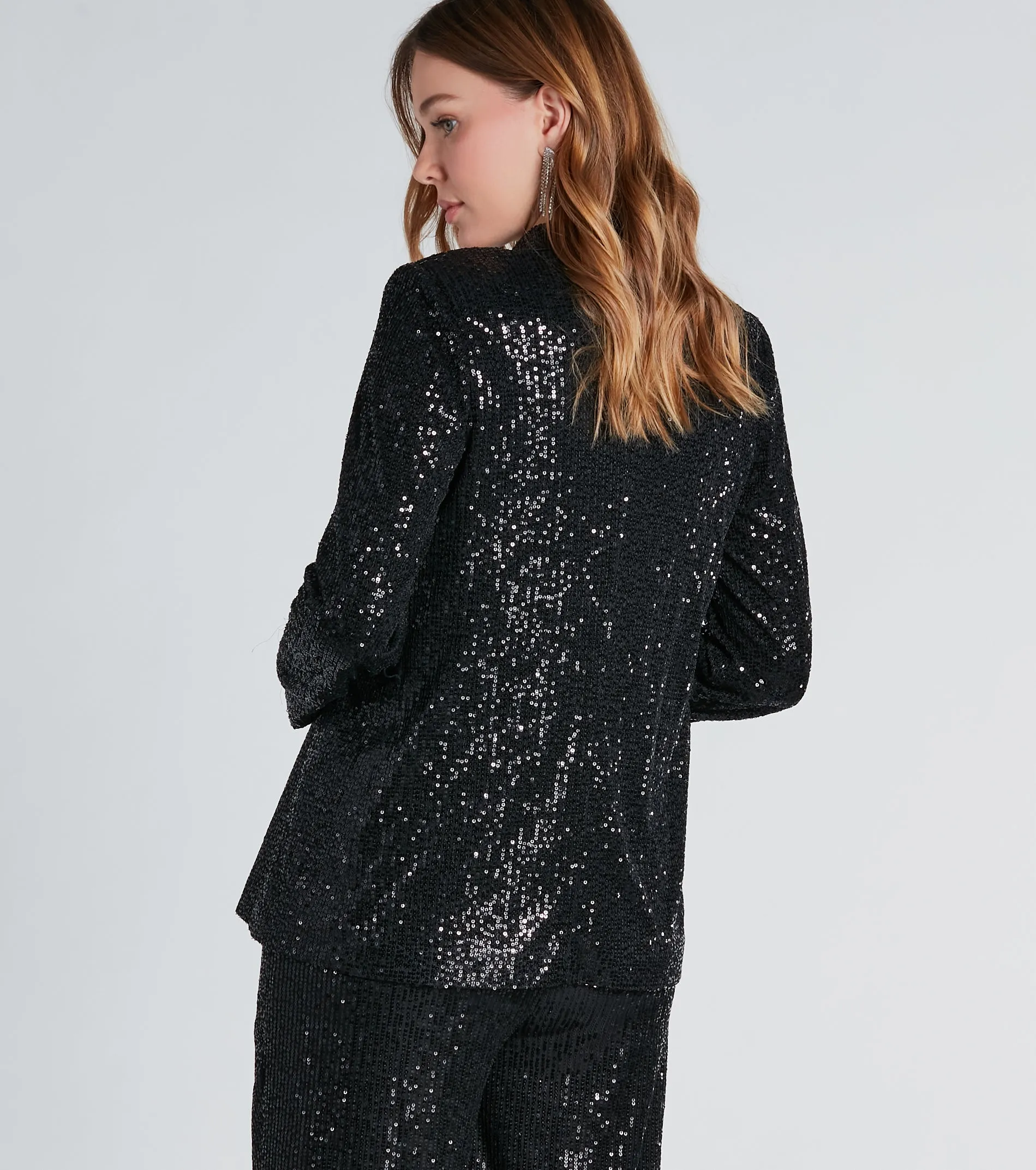 Night Cocktails Sequin Tie-Waist Blazer sold by Windsor product image thumbnail 2