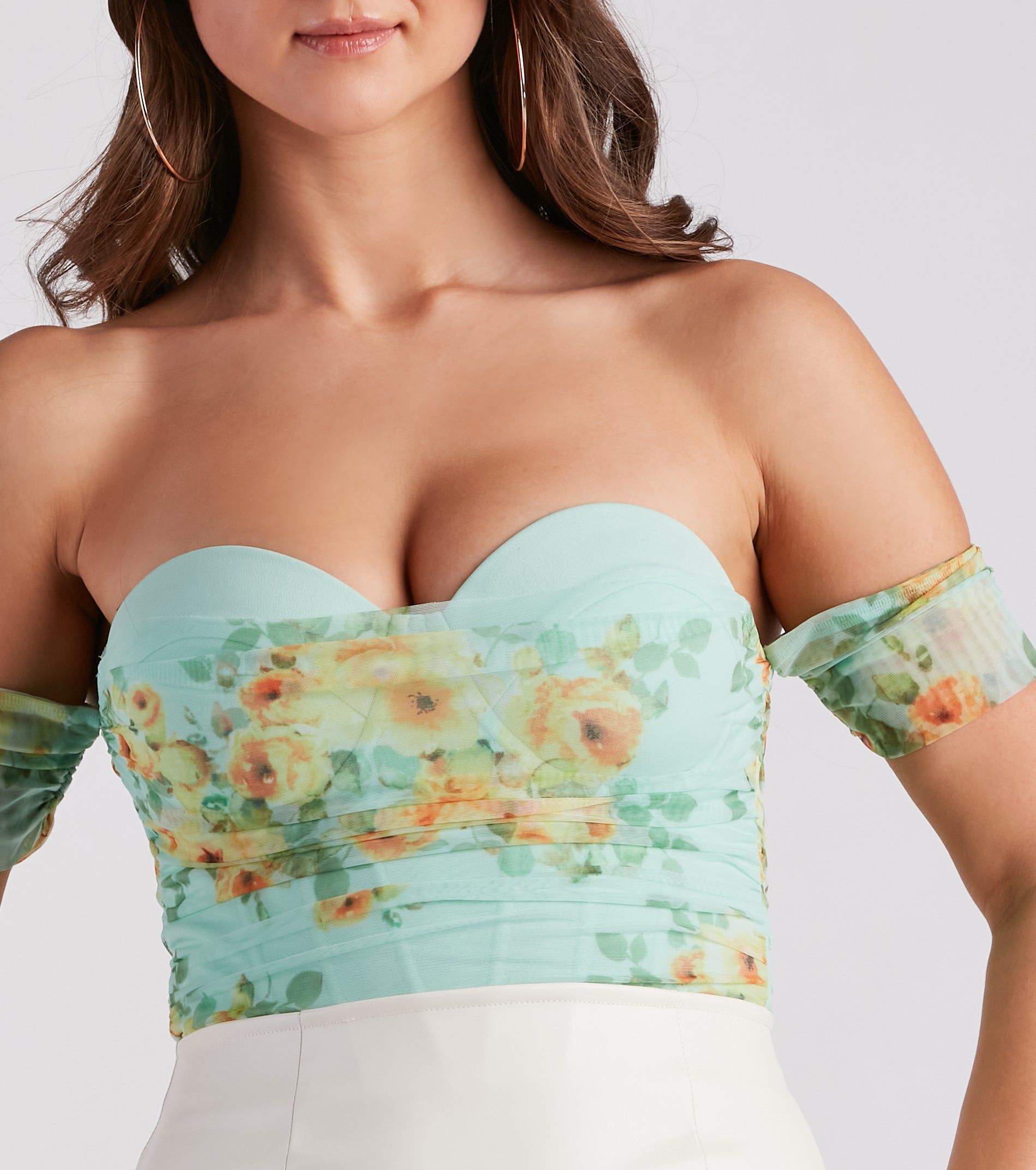 Watch You Blossom Mesh Bodysuit sold by Windsor product image thumbnail 5