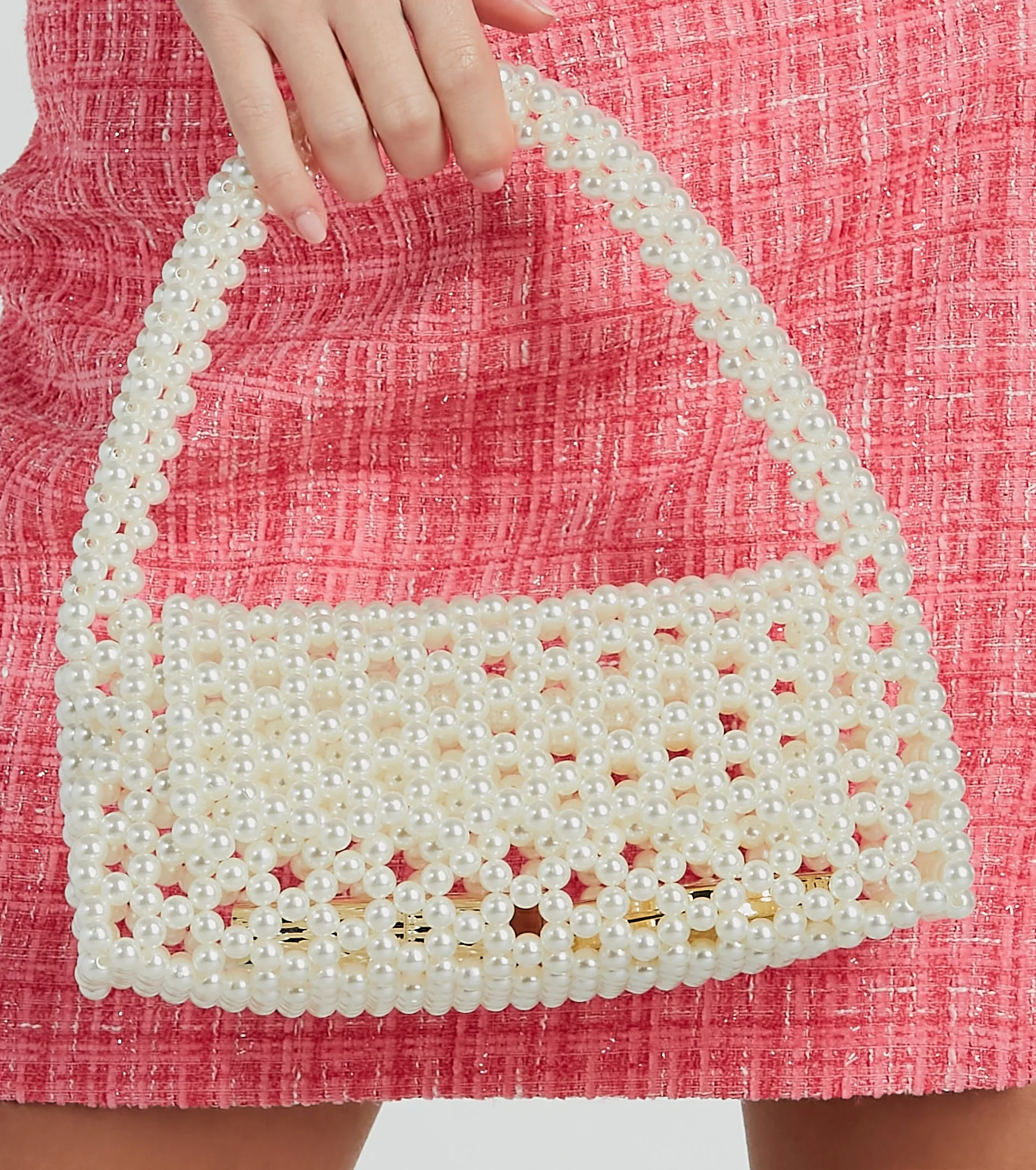 So Posh Faux Pearl Beaded Handbag sold by Windsor product image thumbnail 2