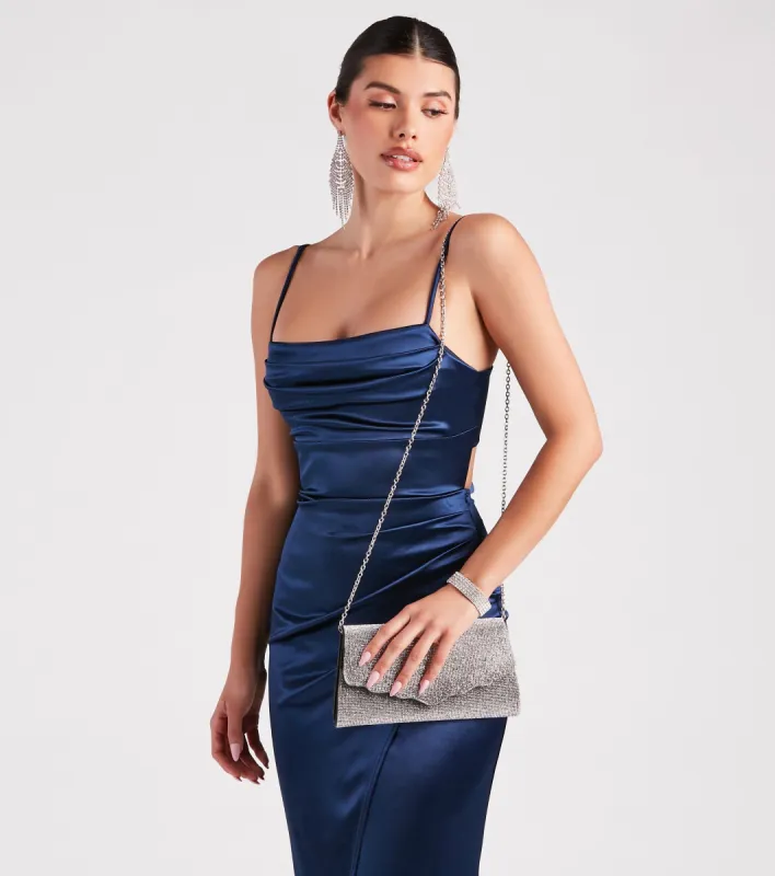 Touch Of Shimmer Scallop Trim Clutch sold by Windsor