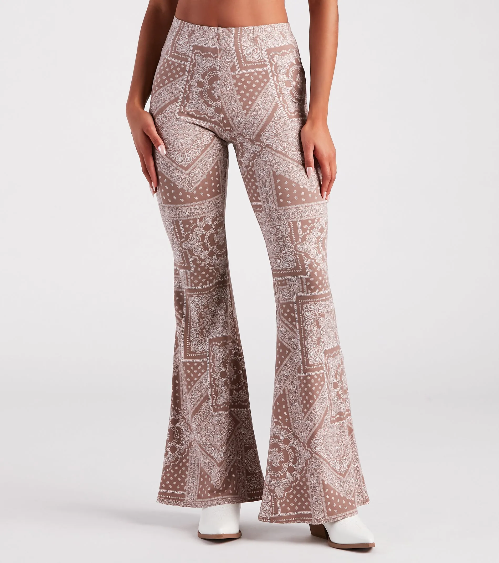 Casual Boho Vibes Paisley Flare Pants sold by Windsor product image thumbnail 2