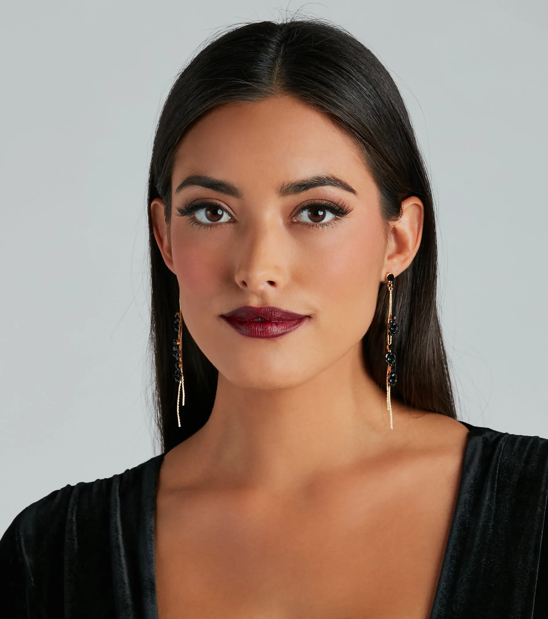 Vivid Romance Rose Linear Earrings sold by Windsor product image thumbnail 2