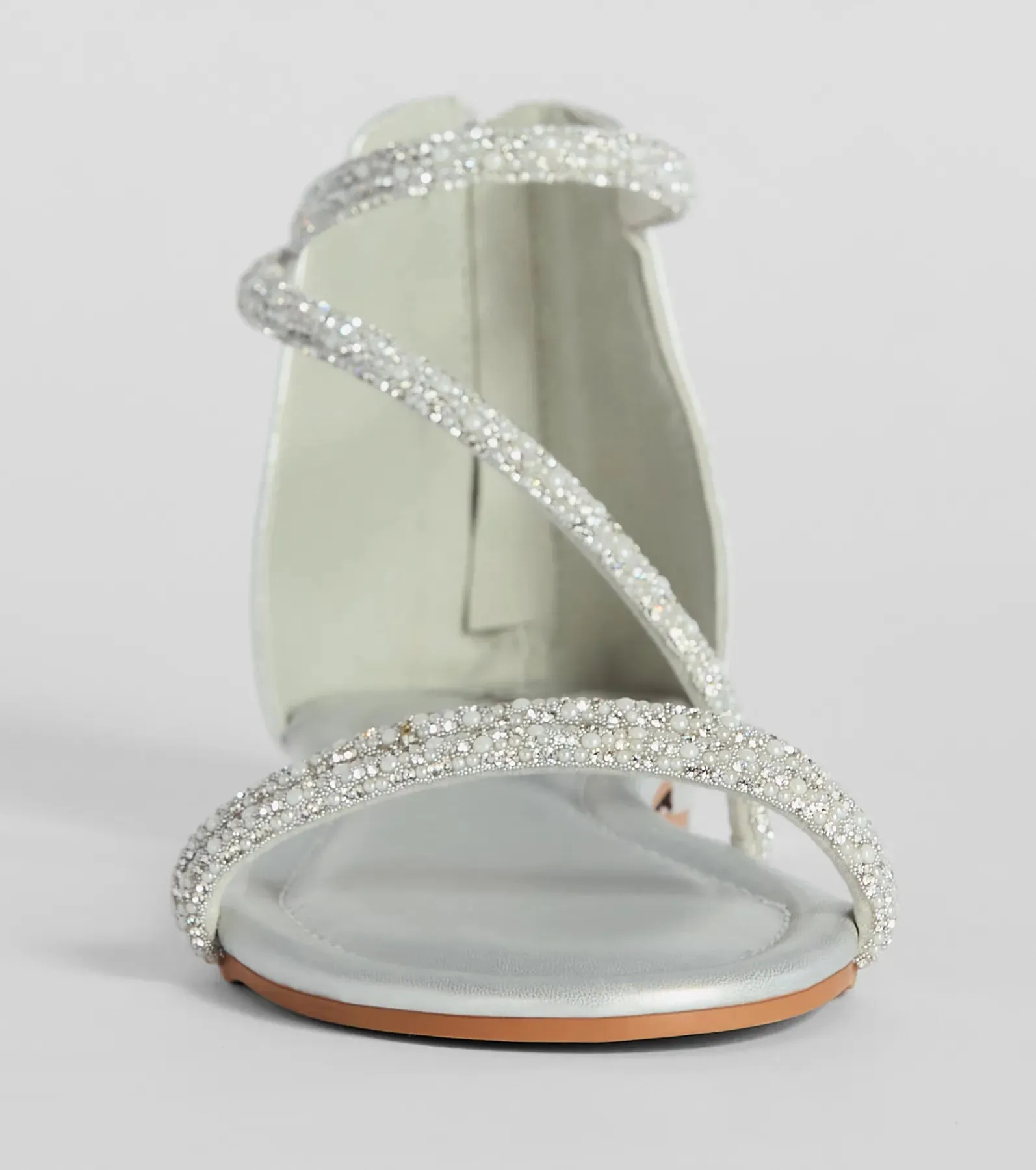 Sparkle And Shine Rhinestone Metallic Flat Sandals sold by Windsor product image thumbnail 3