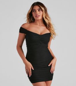 A Sultry Moment Mesh Mini Dress sold by Windsor
