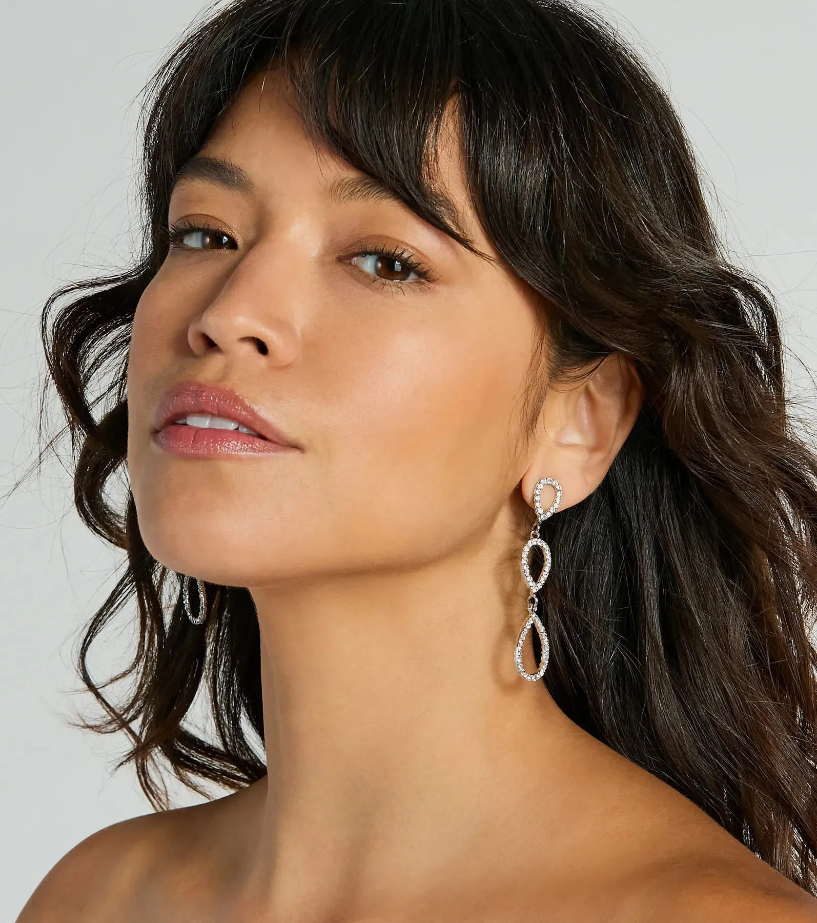 Endless Sparkle Rhinestone Teardrop Earrings sold by Windsor product image thumbnail 3