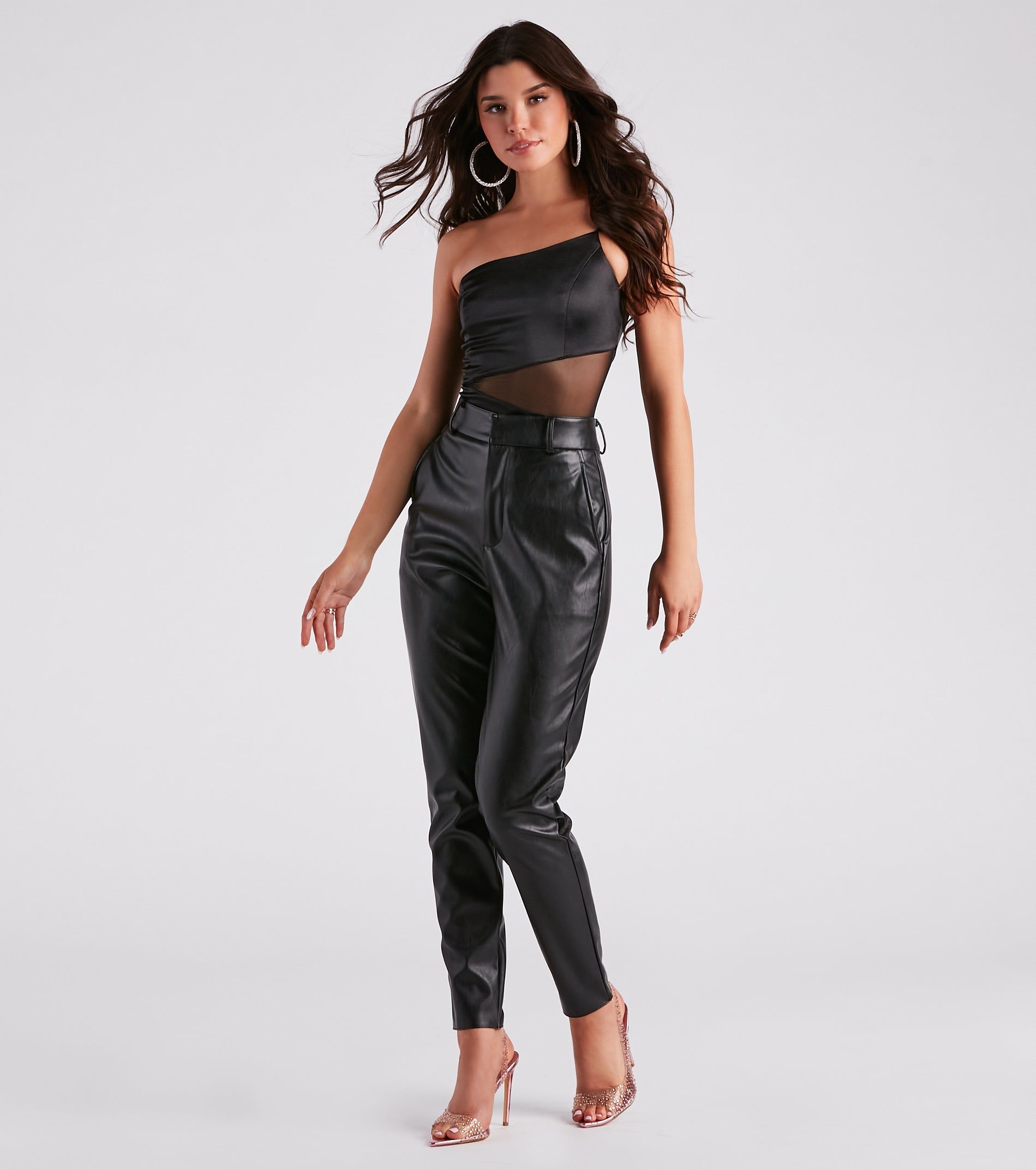 Chic Club 'Fit Sheer Mesh Bodysuit sold by Windsor product image thumbnail 3