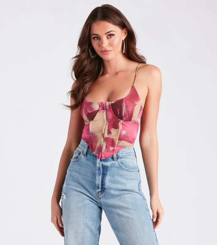 Looking Fabulous Marble Mesh Bustier sold by Windsor