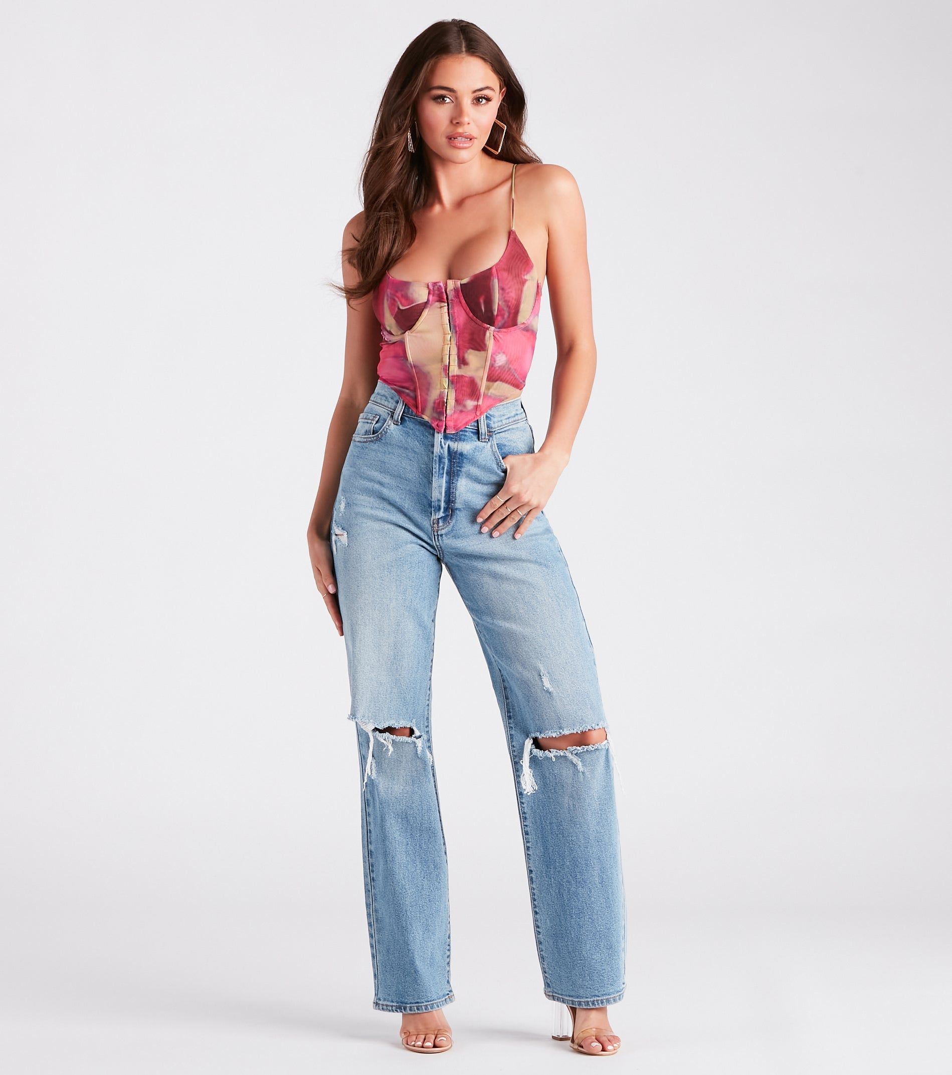 Looking Fabulous Marble Mesh Bustier sold by Windsor product image thumbnail 3