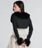 Exclusive Chic Faux Fur Long Sleeve Bolero sold by Windsor