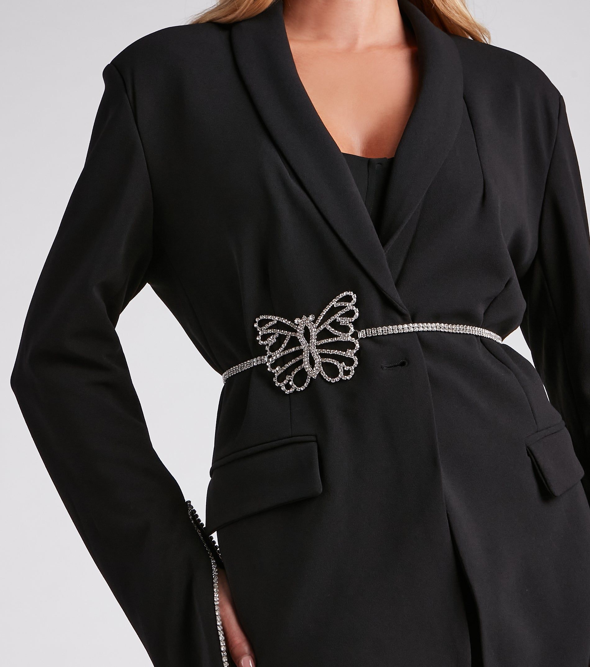 Enchanting Glamour Rhinestone Butterfly Belt sold by Windsor product image thumbnail 2