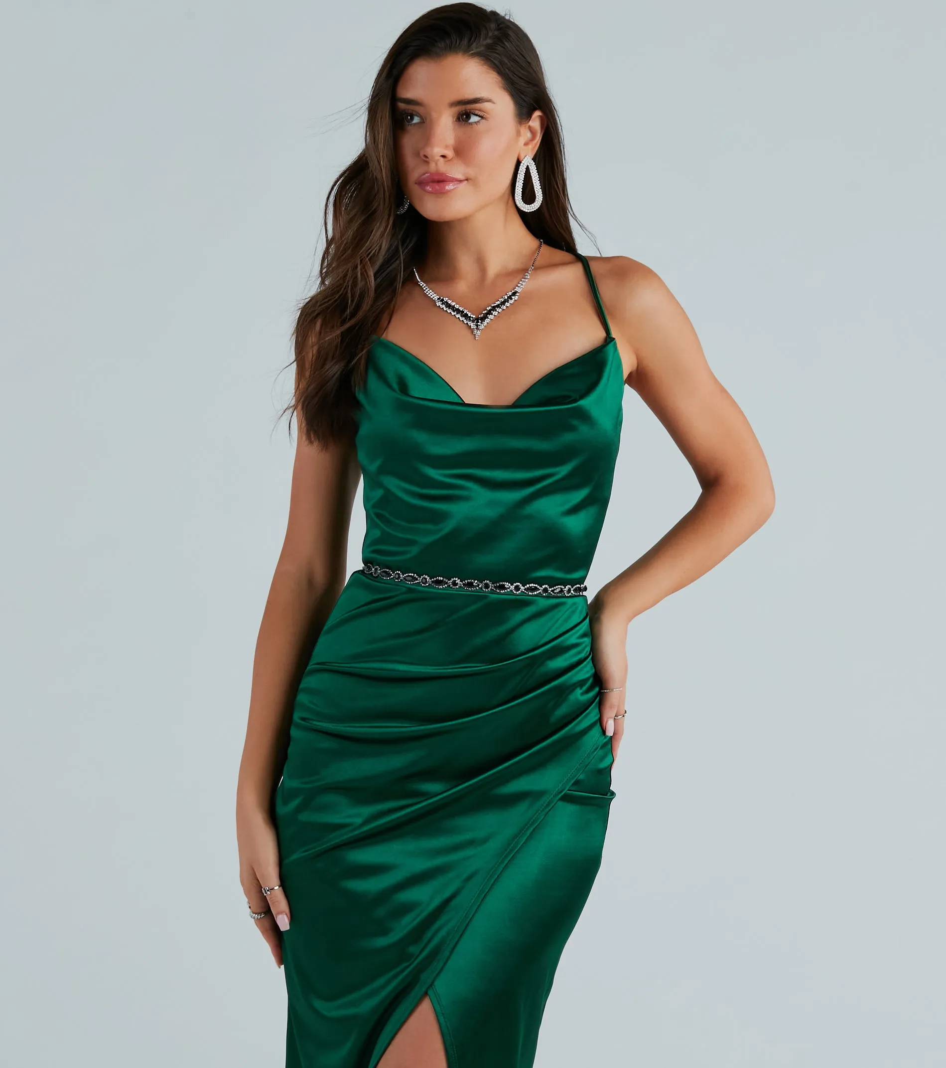 Exquisite Beauty Gemstone And Rhinestone Chain Belt sold by Windsor