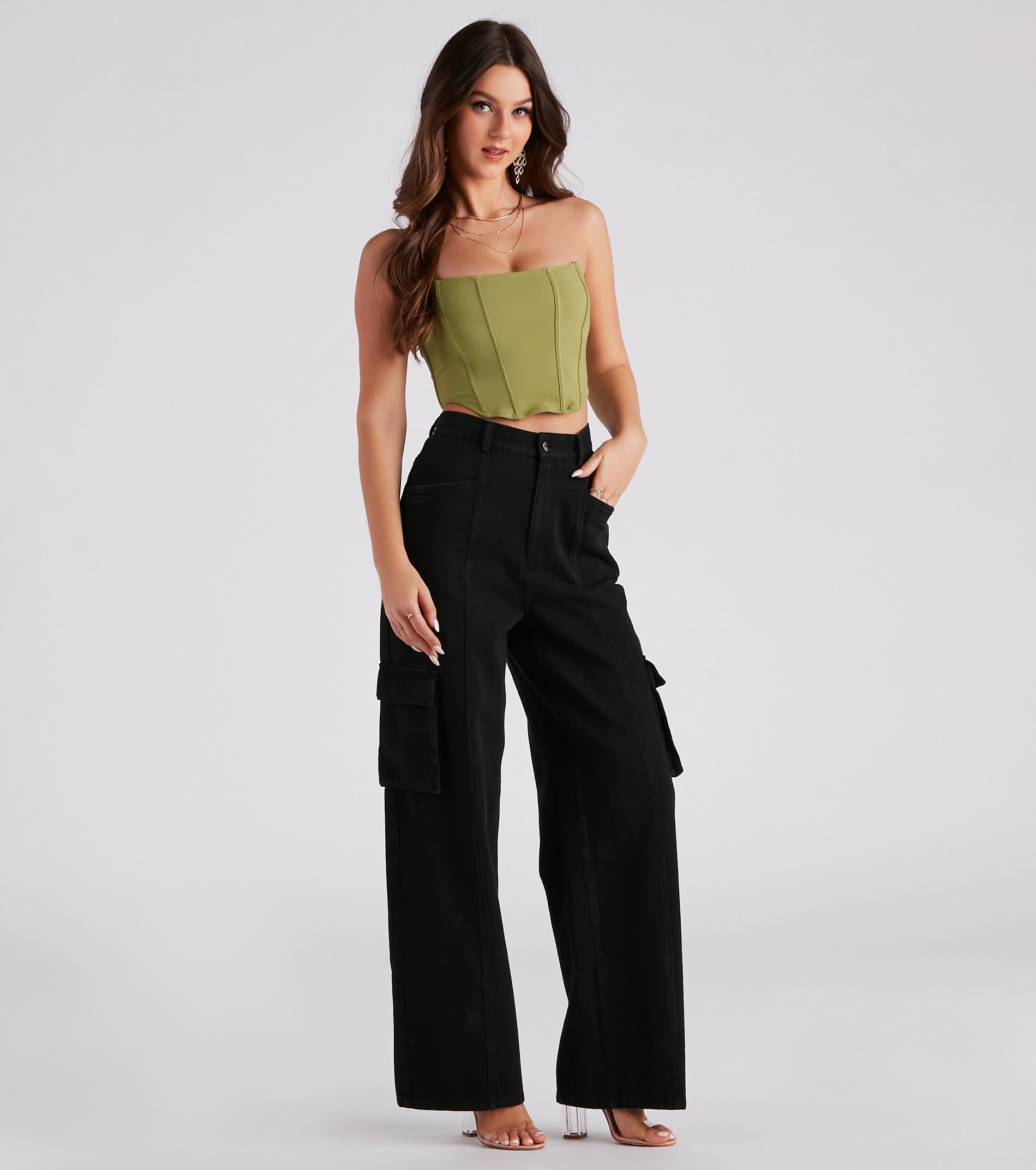 Meant To Be Lace Up Corset Top sold by Windsor product image thumbnail 3