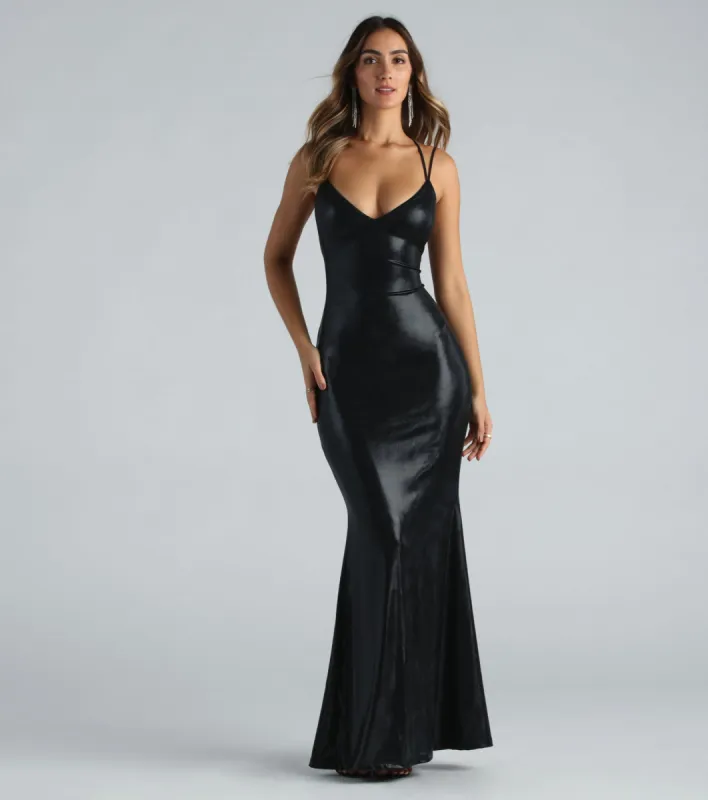 Kenzie Formal Lace-Up Mermaid Dress sold by Windsor