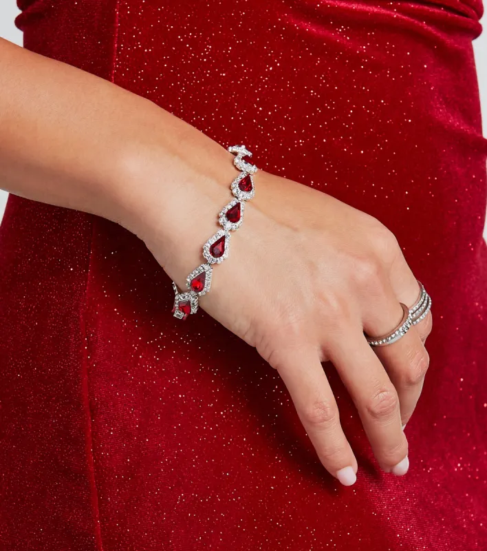 Exquisite Gemstone Rhinestone Bracelet sold by Windsor
