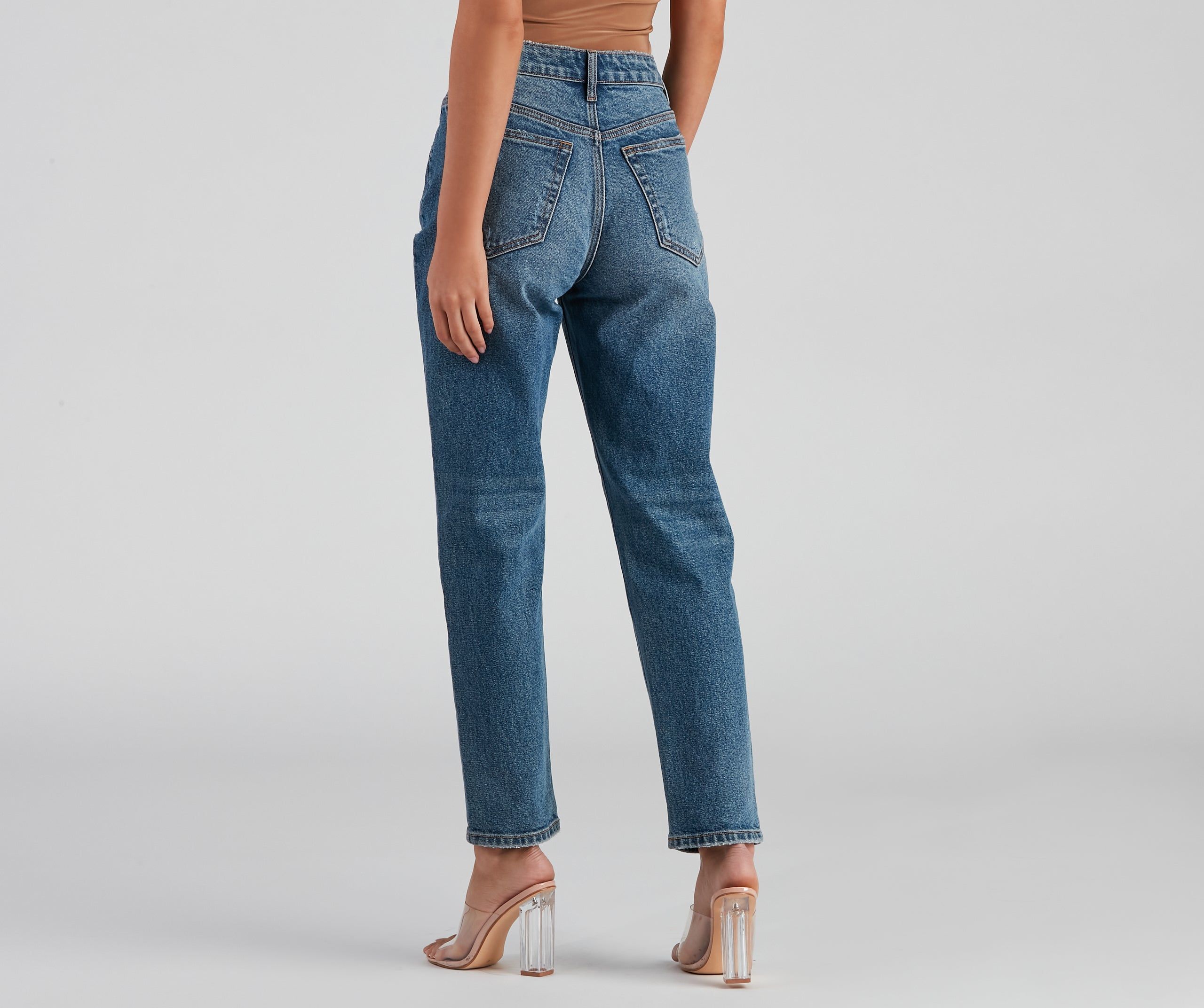 High-Rise Classic Straight-Leg Jeans sold by Windsor product image thumbnail 2