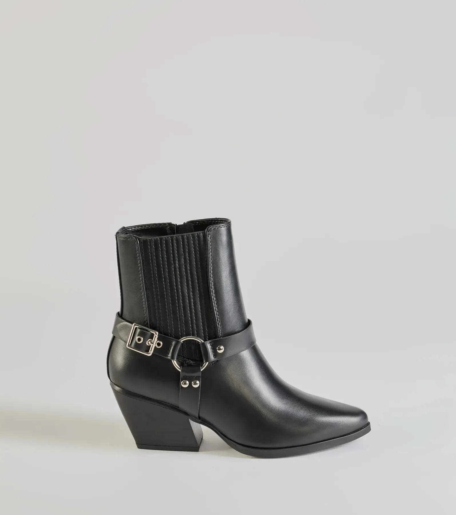 Sleek Strut Moto Western Ankle Booties sold by Windsor product image thumbnail 2