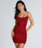 Paige Rhinestone Formal Bodycon Mini Dress sold by Windsor