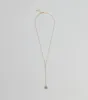 Dainty Glam Rhinestone Chain Lariat Necklace sold by Windsor