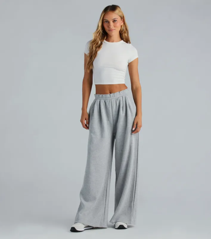 Favorite Trend High-Rise Oversized Sweatpants sold by Windsor
