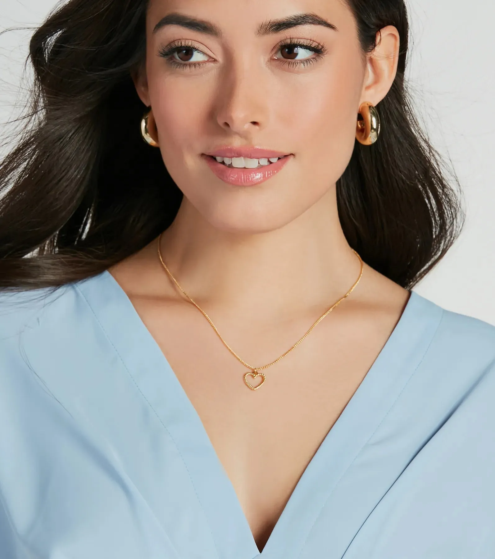 Glamorous At Heart 14K Gold Plated Charm Necklace sold by Windsor