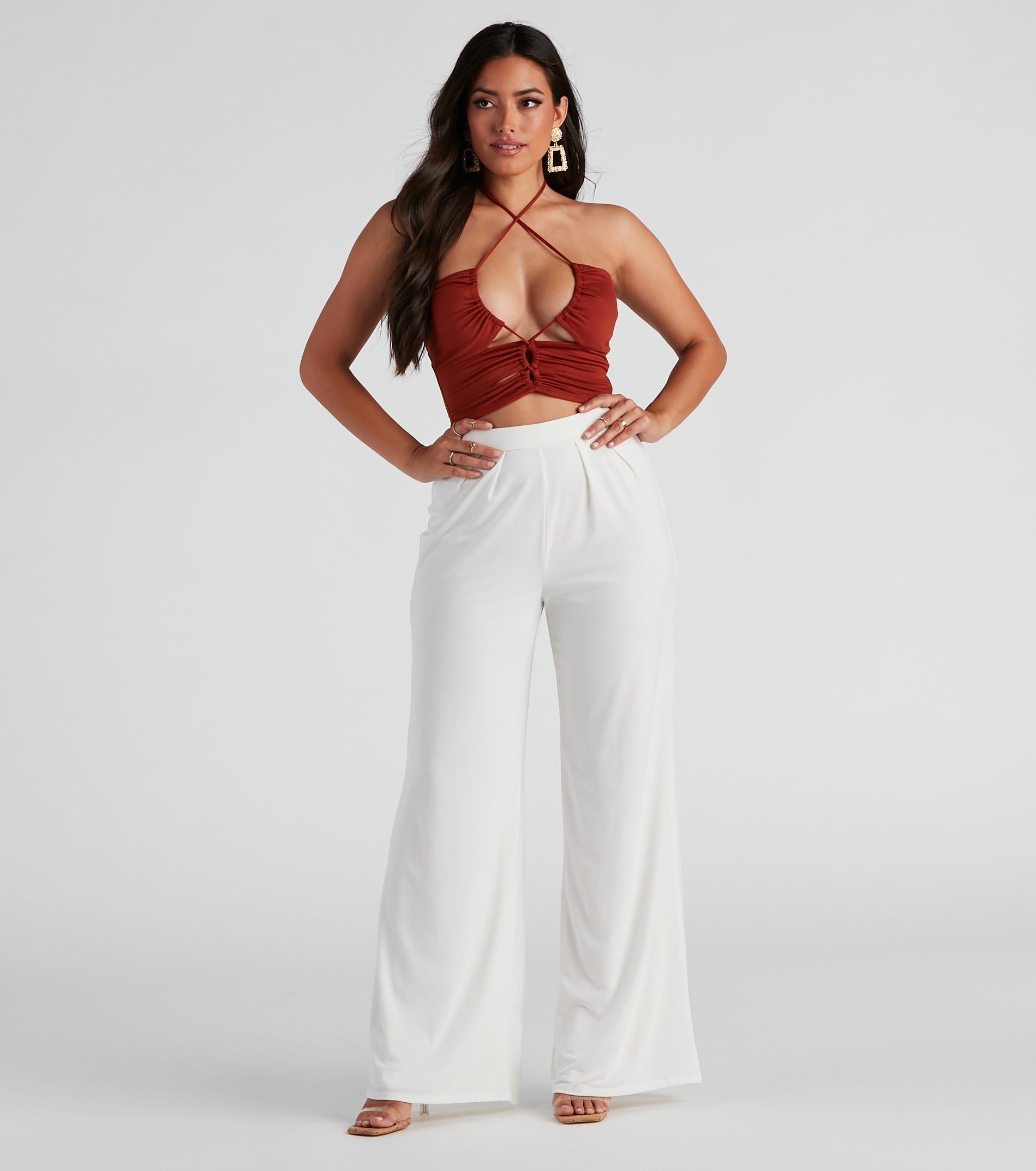 Strings Attached Halter Crop Top sold by Windsor product image thumbnail 3