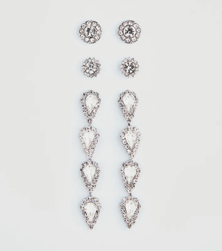Elegant Staples Three-Pack Earrings Set sold by Windsor