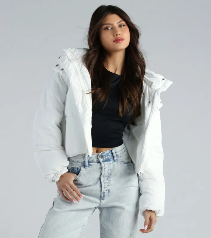 Cold Times Hoodie Puffer Jacket sold by Windsor