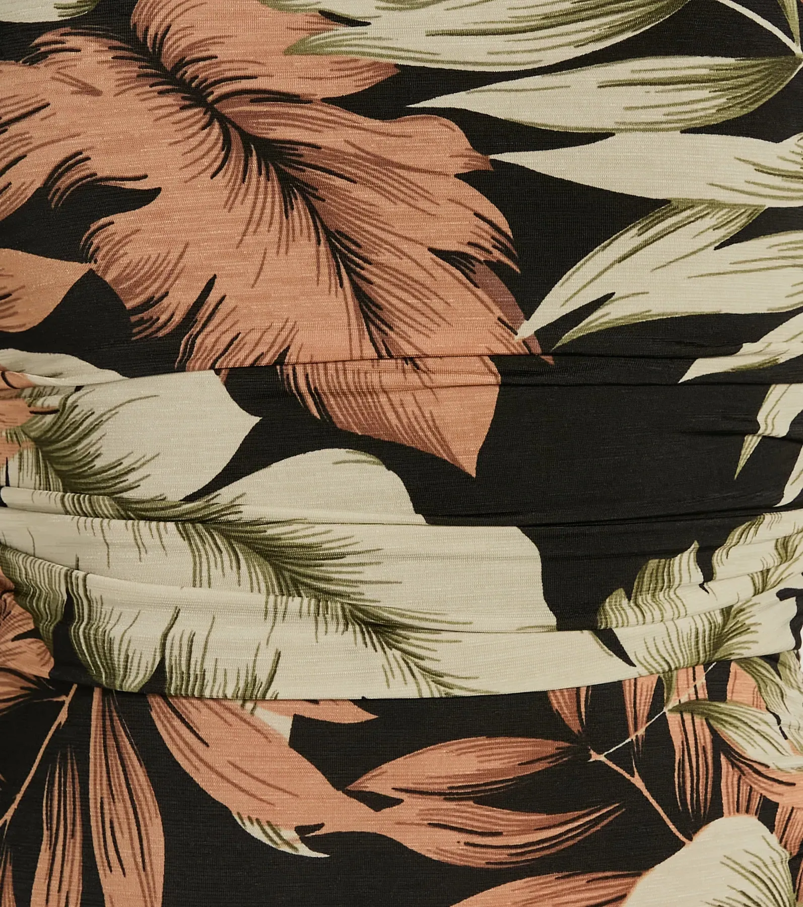 Follow The Sun Lace-Up Tropical Midi Dress sold by Windsor product image thumbnail 3