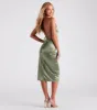 Luxurious Night Satin Midi Dress sold by Windsor