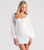 Modern Romance Eyelet Lace Mini Dress sold by Windsor