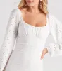 Modern Romance Eyelet Lace Mini Dress sold by Windsor