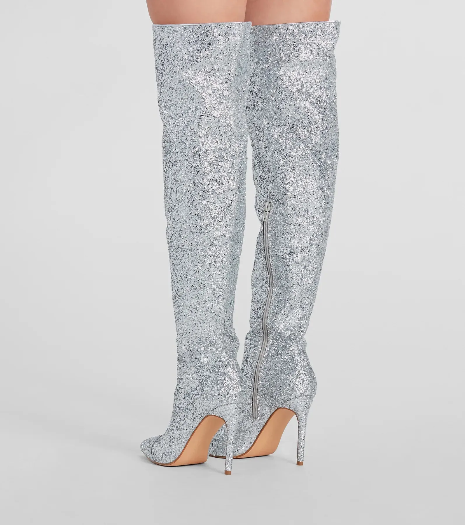 Truly Sparkled Glitter Over-The-Knee Boots sold by Windsor product image thumbnail 4