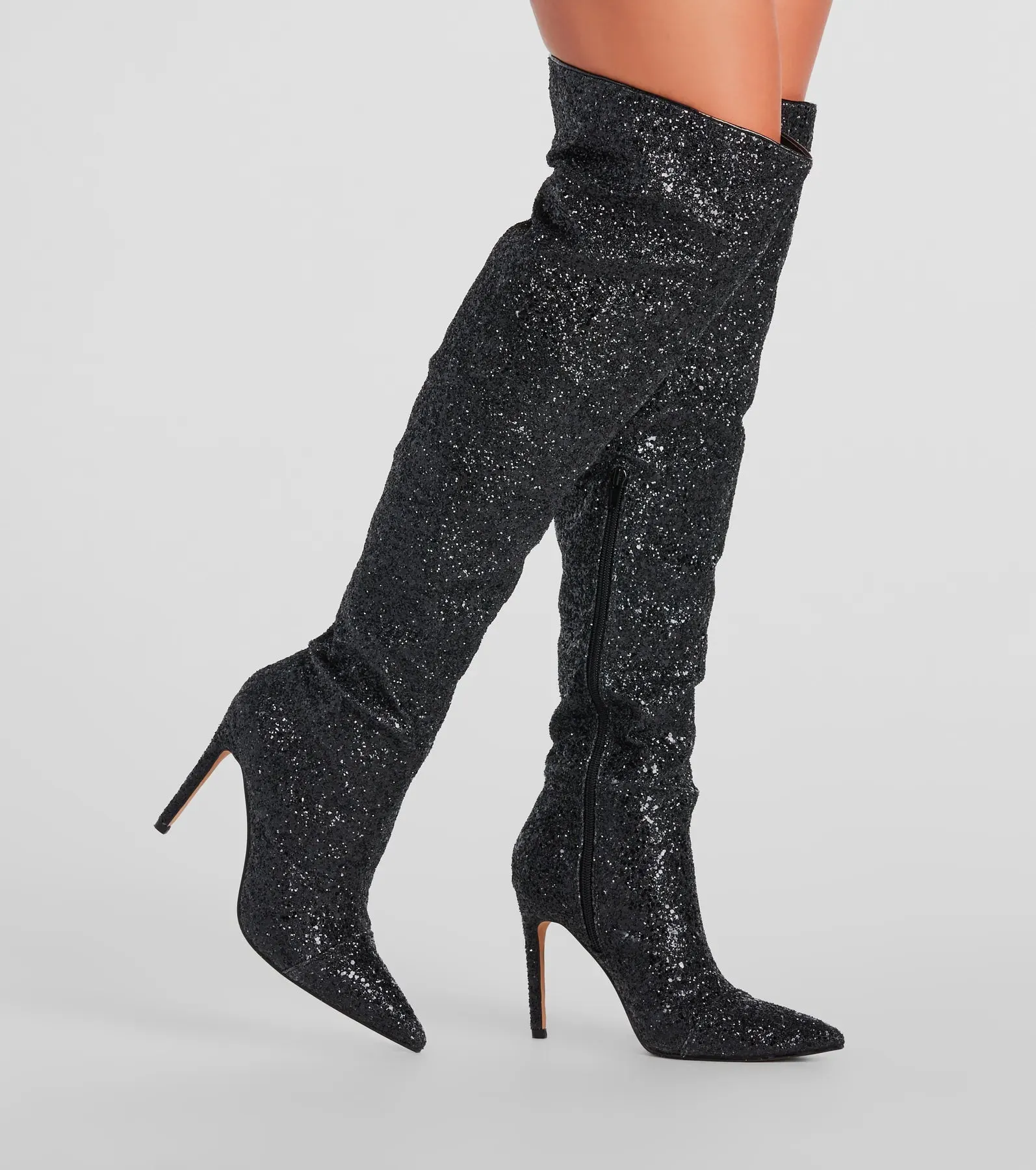 Truly Sparkled Glitter Over-The-Knee Boots sold by Windsor product image thumbnail 5