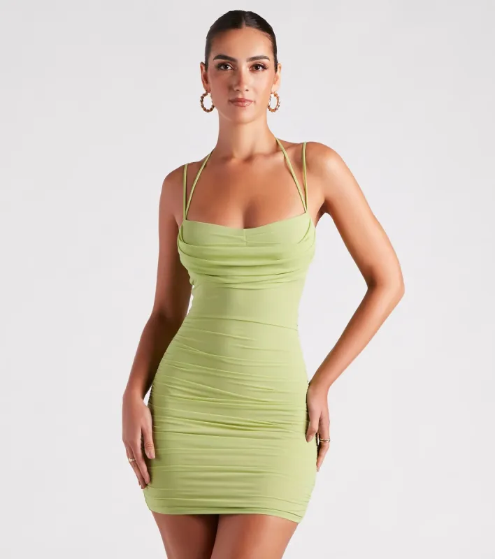 Senorita Mesh Strappy Mini Dress sold by Windsor