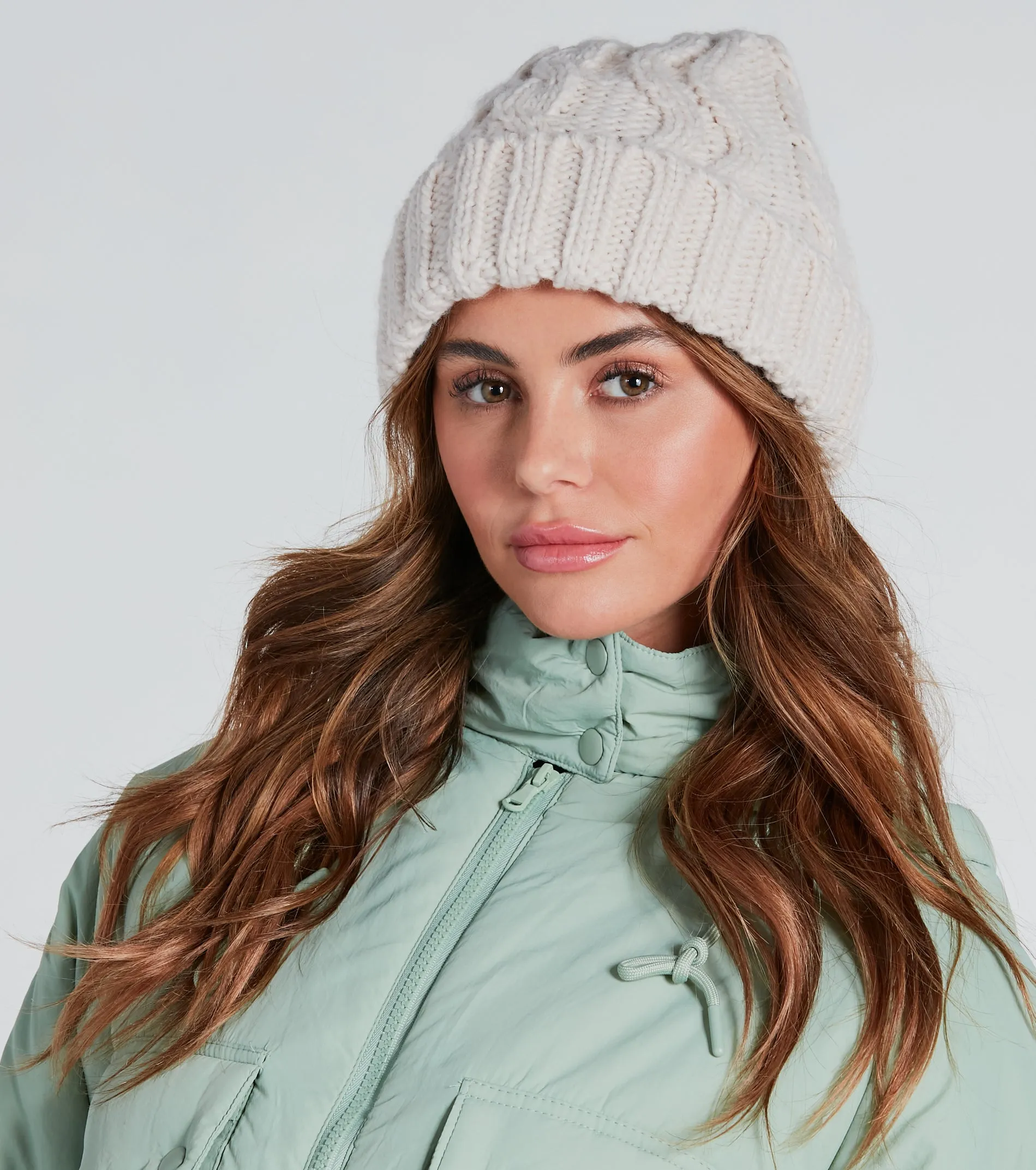 Stay Toasty Cable Knit Beanie sold by Windsor