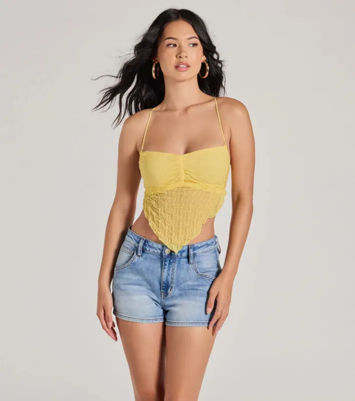 Cute Impulse Strappy Open Back Crop Top sold by Windsor