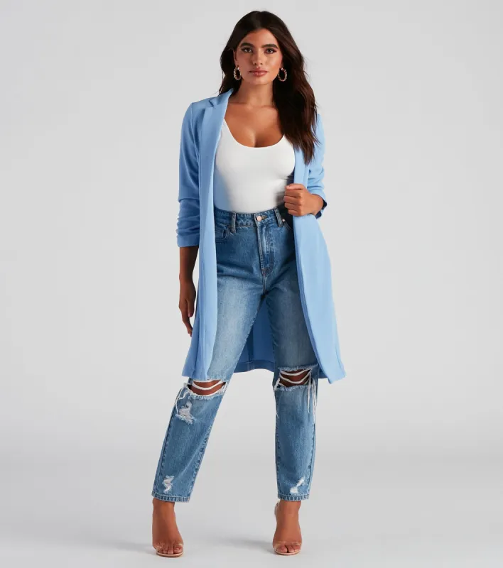 Get Down To Business Crepe Blazer sold by Windsor