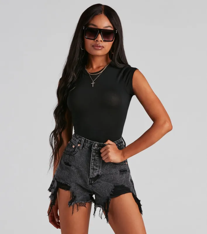 Effortless Essential Cropped Tee sold by Windsor