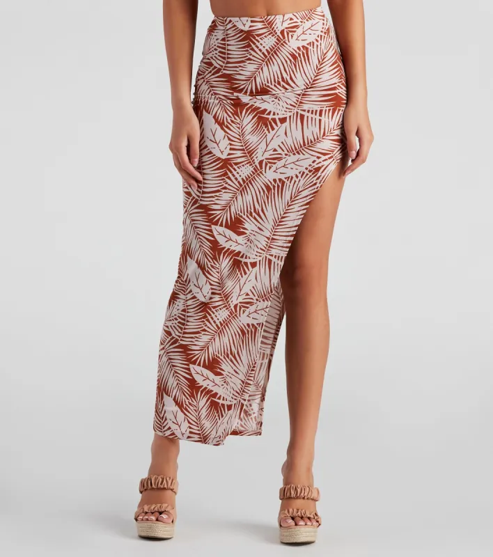 Paradise Cove Slit Maxi Skirt sold by Windsor