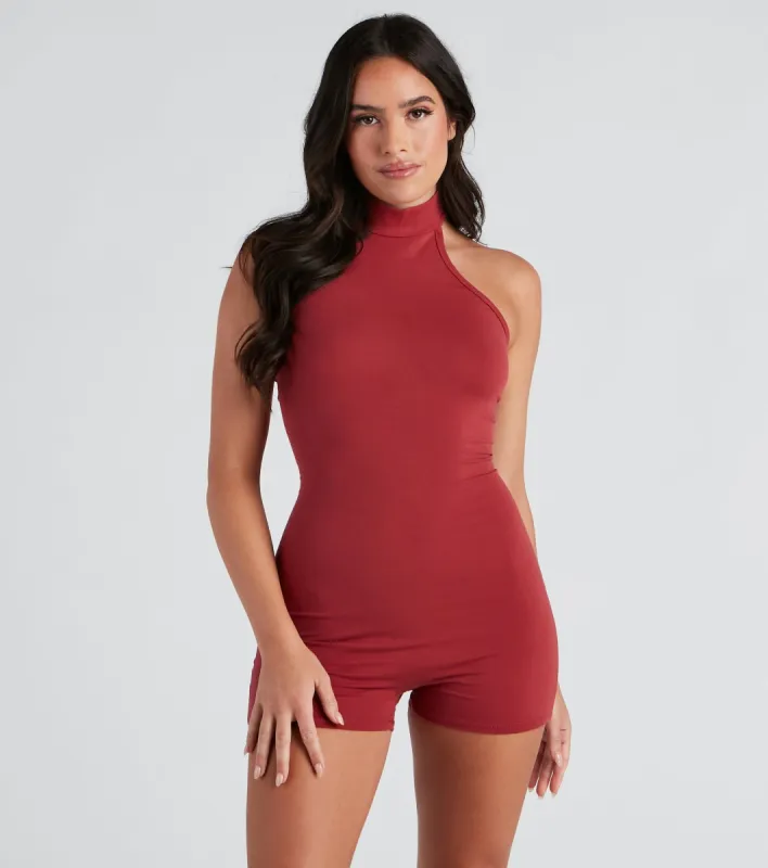 Smooth Sailing Halter Knit Romper sold by Windsor